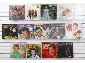 Lot Of Vintage LP 33 Vinyl Record Albums Bobby Vinton, Dick Clark & More