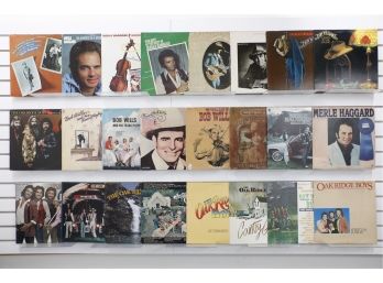 Lot Of Vintage LP 33 Vinyl Record Albums - Mainly Country Music