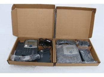 Pair Of CISCO SPA303-G1 3-line IP Business Phones