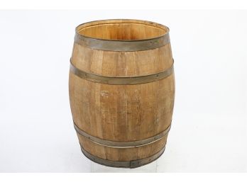 Vintage Large Wooden Barrel
