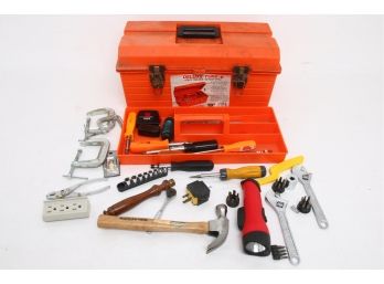 Utility Toolbox With Hand Tools Content
