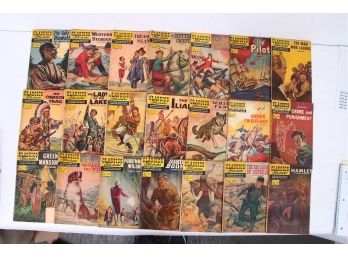 Group Of 21 Classics Illustrated Comic Books