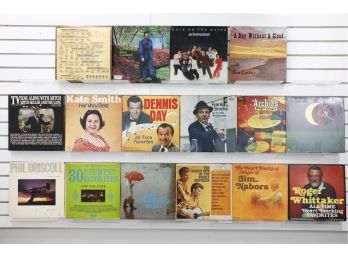 Lot Of Vintage LP 33 Vinyl Record Albums - Mainly Country Music Incl Frank Sinatra, The Archies & More