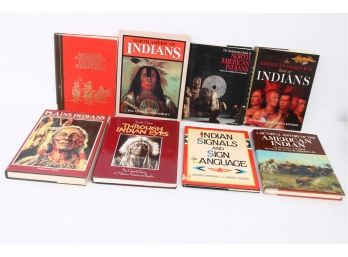 Group Of Reference Books About Native American Indians