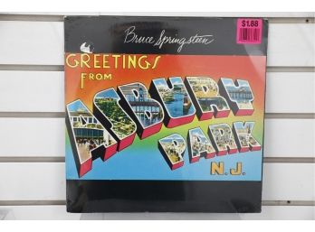 NEW SEALED Vintage LP 33 Vinyl Record Album By Bruce Springsteen 'Greetings From Asbury Park N.J.'