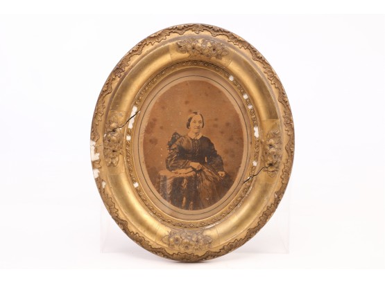 Original Framing 1800's Portrait Of Woman