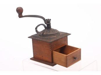 Small Circa 1900 Table Top Coffee Grinder