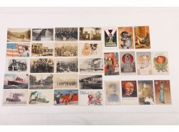 Grouping Of Mias Early 1900's Postcards Including Some RPPC.