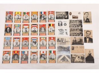 Large Mixed Lot Of Early 1900's Postcards And Victorian Trade Cards