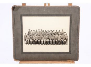 Circa 1927 Large Cabinet Card Photograph Of Waterbury Conn. Postmen And Staff