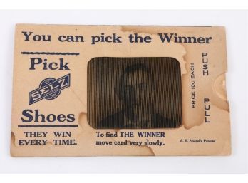 Teddy Roosevelt 'Pick The Winner' Trade Card
