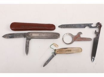 Misc Lot Of Folding Pocket Knives And Openers
