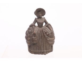 Early 1900 Cast Iron Colonial Lady Doorstop