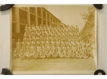 WWII 1943 Panoramic View Photo Co 'A' 15th Signal Training Regt Ft Monmouth NJ