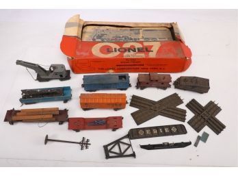 Vintage Misc. Liponel Train Cars And Parts With Box