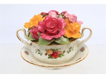 Royal Albert Country Roses Ceramic Bouquet