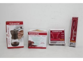 4 Piece Kuissential Coffee Maker's Lot