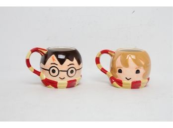 Harry Potter Character Figural Mugs ~ Hermione & Harry Potter