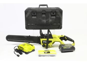 RYOBI 40V HP Brushless 18 In. Cordless Battery Chainsaw With 5.0 Ah Battery And Charger