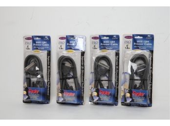4 New Belkin IEE I284 Printer Cables (DB25 Male/36 Male Parallel)