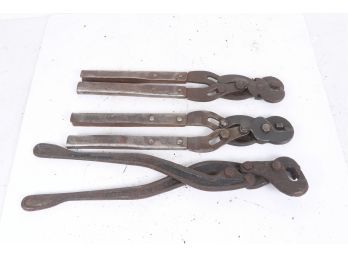Group Of 3 Wire/copper/chain  Cutters Made In Bridgeport