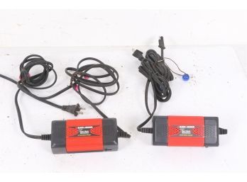 Pair Of Black & Decker Smart Float Mode Maintainer 12 Volt Battery Charger
