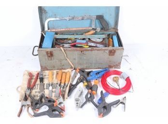 Metal Toolbox Full Of Tools *see Pictures For Whats Included*