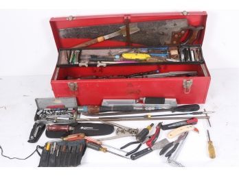 30' Metal Toolbox Full Of Tools *see Pictures For Whats Included*