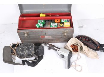 Ramset Powder Actuated Nail Gun With Metal Case And Accessories