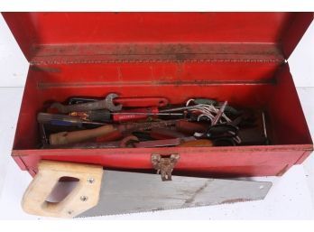 Toolbox Full Of Misc. Tools *screwdrivers, Pliers ,cutters Etc.* See Pictures