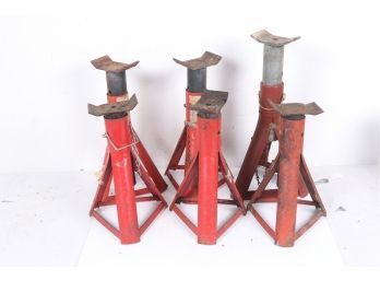 3 Pairs Of Car Jack Stands