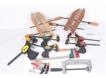 Group Lot Of Different Clamps *see Pictures For What's Included*