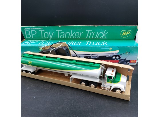 NEW IN BOX 1992 BP Toy Tanker Truck With Remote Control
