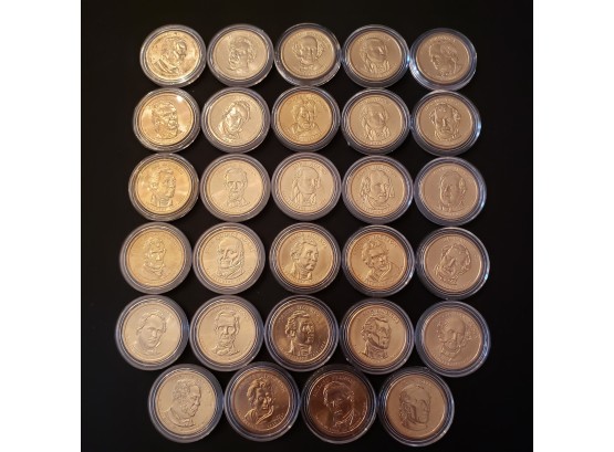 Lot Of 29 Gold Plated $1 Presidential Commemorative Coins By U,S. Mint - LOT 2