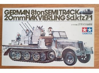 NEW German 8 Ton Semi Track 20mm Flakvierling Sd.kfz 7/1 Model Kit 1/35 Scale