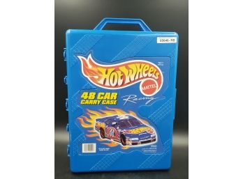 Vintage 1999 Mattel Blue Hot Wheels 48 Car Carry Case - Nice!