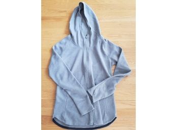 Gray Juniors  Sweatshirt Running Jacket  With Thumb Holes By The North Face