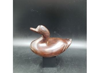 Beautiful Hand Carved Hardwood 7' Duck