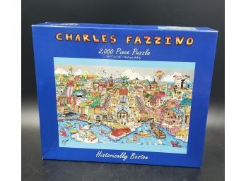 Famous Modern Artist  Charles Fazzino Jigsaw Puzzle Historially Boston - 2000 Pieces