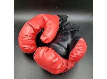 Red Pair Of Boxing Gloves Velcro Closure
