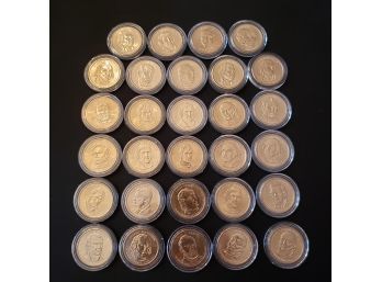 Lot Of 29 Gold Plated $1 Presidential Commemorative Coins By U,S. Mint - LOT 3