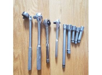 Lot Of Ratchet Wrenches  And Extensions