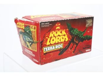Vintage 1985 Bandai Tonka GoBots Rock Lords Rockasaurs TERRA-ROC Original Box