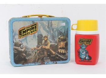 1980 Vintage Star Wars Empire Strikes Back Metal Lunch Box With Thermos