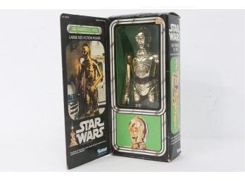 Vintage Very Rare 1977 C3PO Star Wars 12' Figure In Original Box