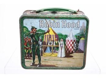 Vintage 1956 Robin Hood Lunchbox And Thermos By Aladdin