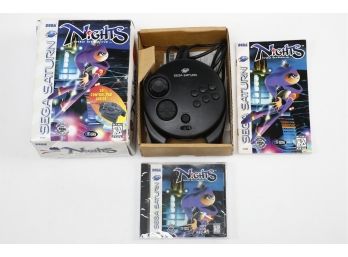 Nights Into Dreams W/3D Control Pad For Sega Saturn *Game Sealed* Remote Used