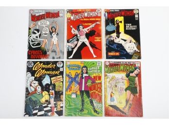 Group Of Early Wonder Woman Comic Books Dc