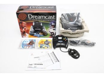 Sega Dreamcast Black Console Sports Edition - Complete In Box - RARE Little Use