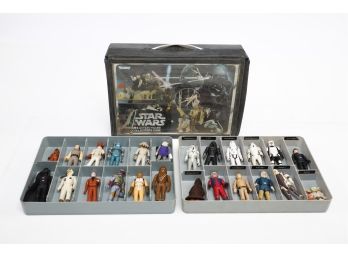 Case Full Of 24 Original Star Wars Figures  From Late 70's/ Early 80's